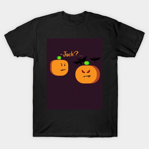 Halloween vampire pumpkin T-Shirt by Cherubic